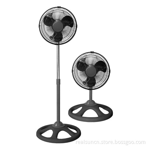 10inch Industrial Stand Fan 2 in 1 Black Color (FS25A21)